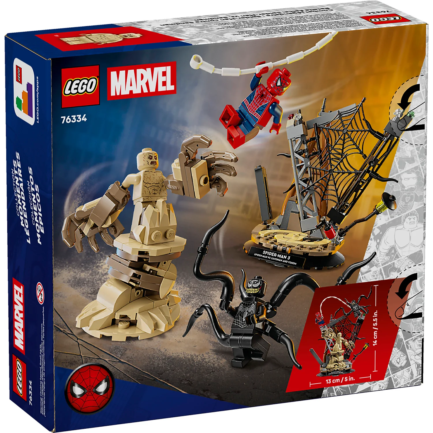 LEGO 76334 Epic Battle: Spider-Man vs. Sandman - Marvel Super Heroes - Image 9