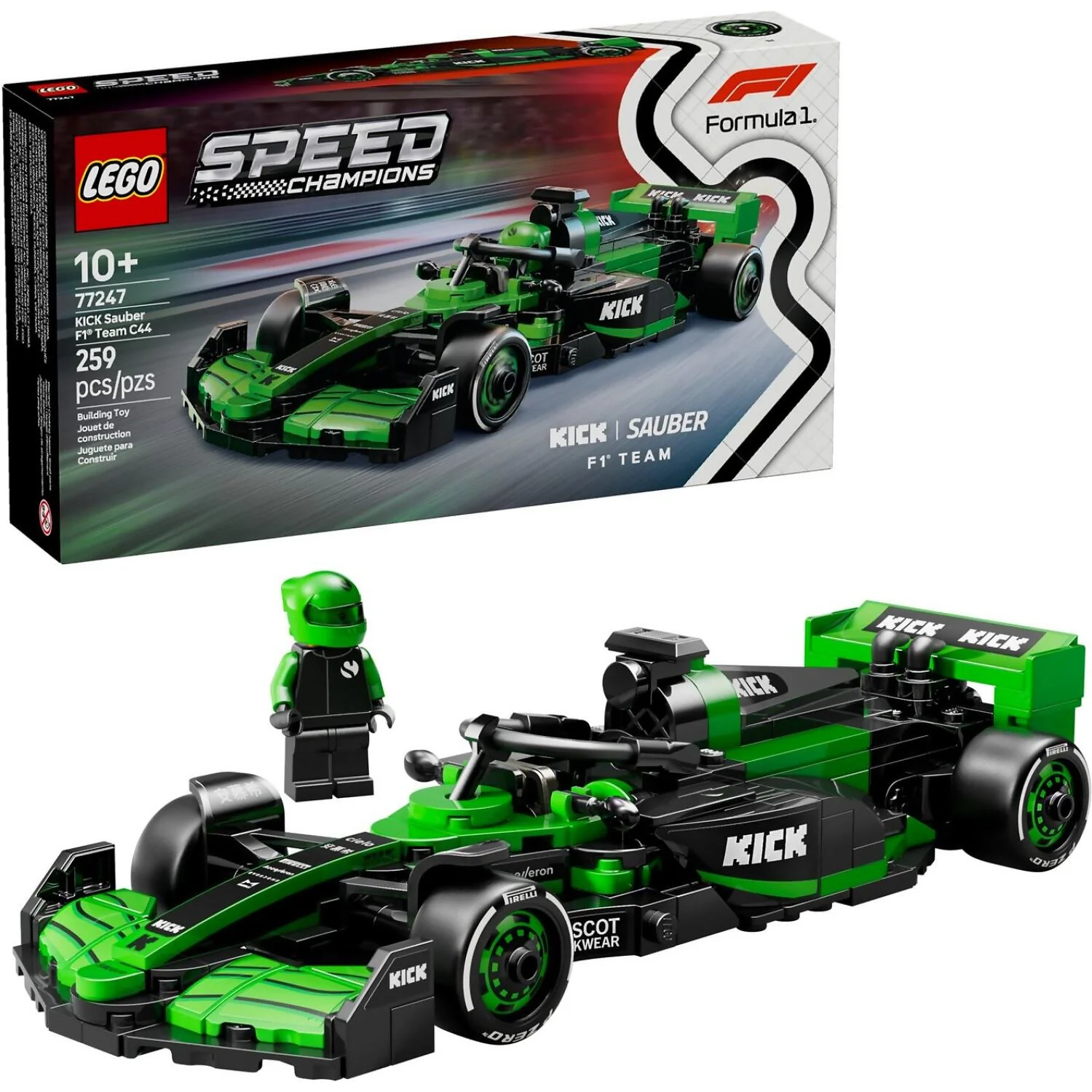 LEGO 77247 KICK Sauber F1® Team C44 Race Car - Speed Champions