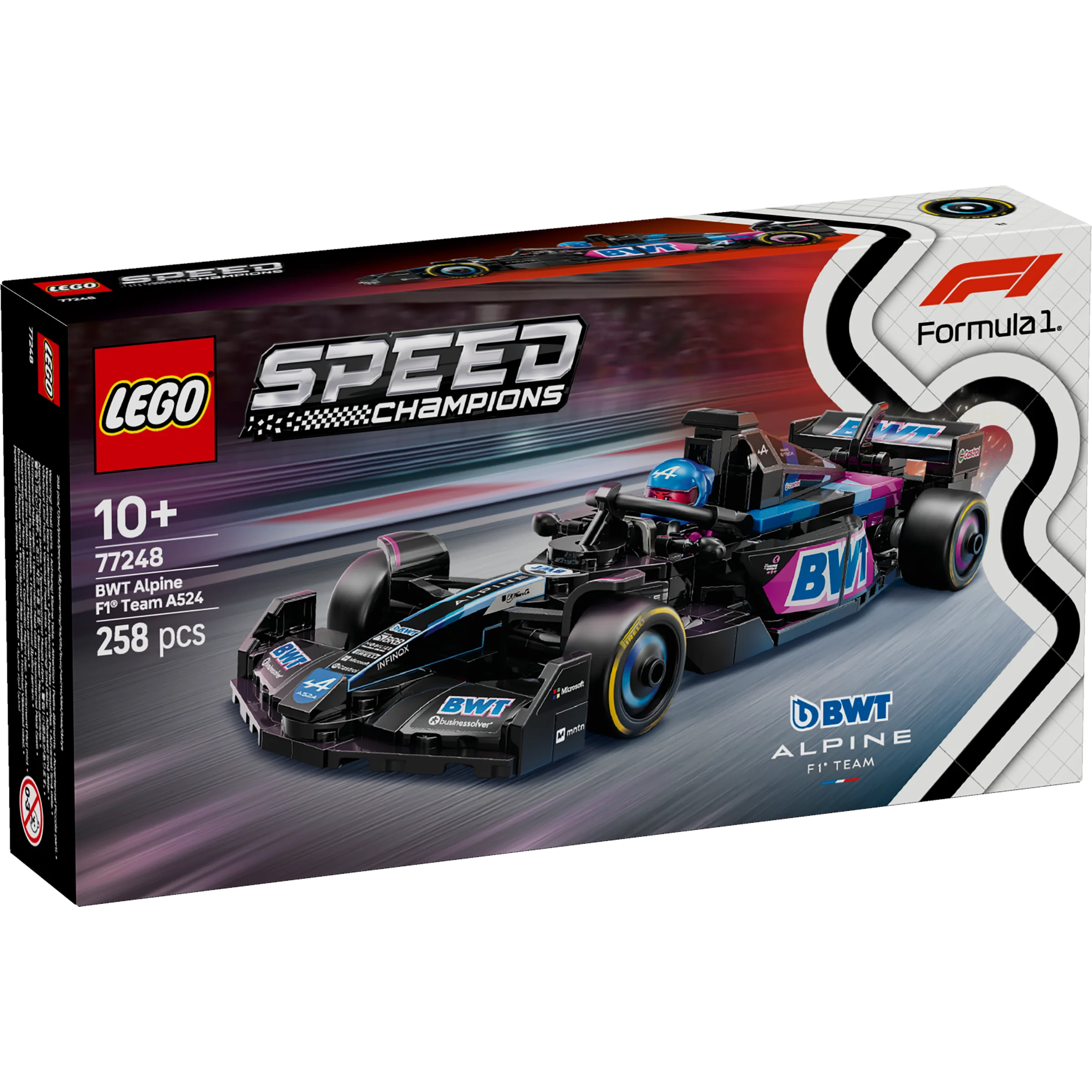 LEGO 77248 BWT Alpine F1® Team A524 Race Car - Speed Champions - Image 2