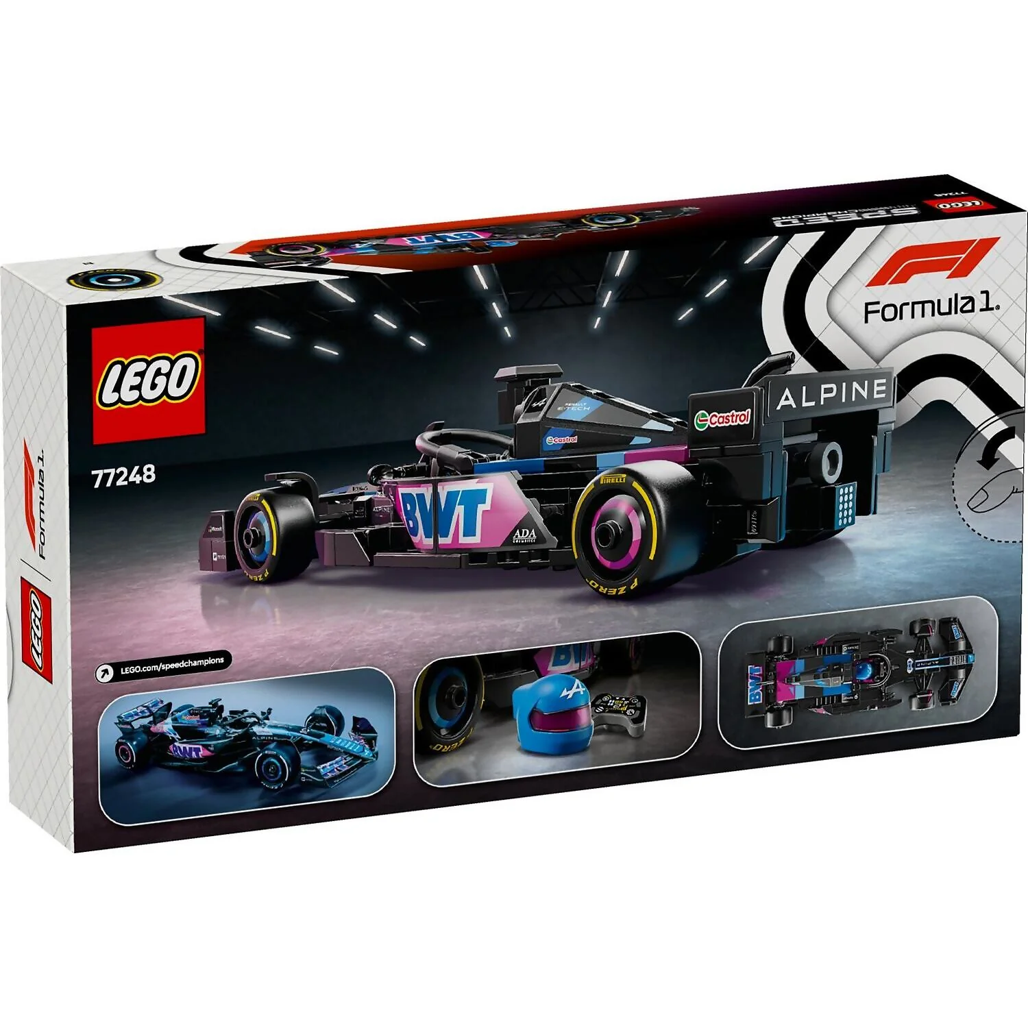 LEGO 77248 BWT Alpine F1® Team A524 Race Car - Speed Champions - Image 6