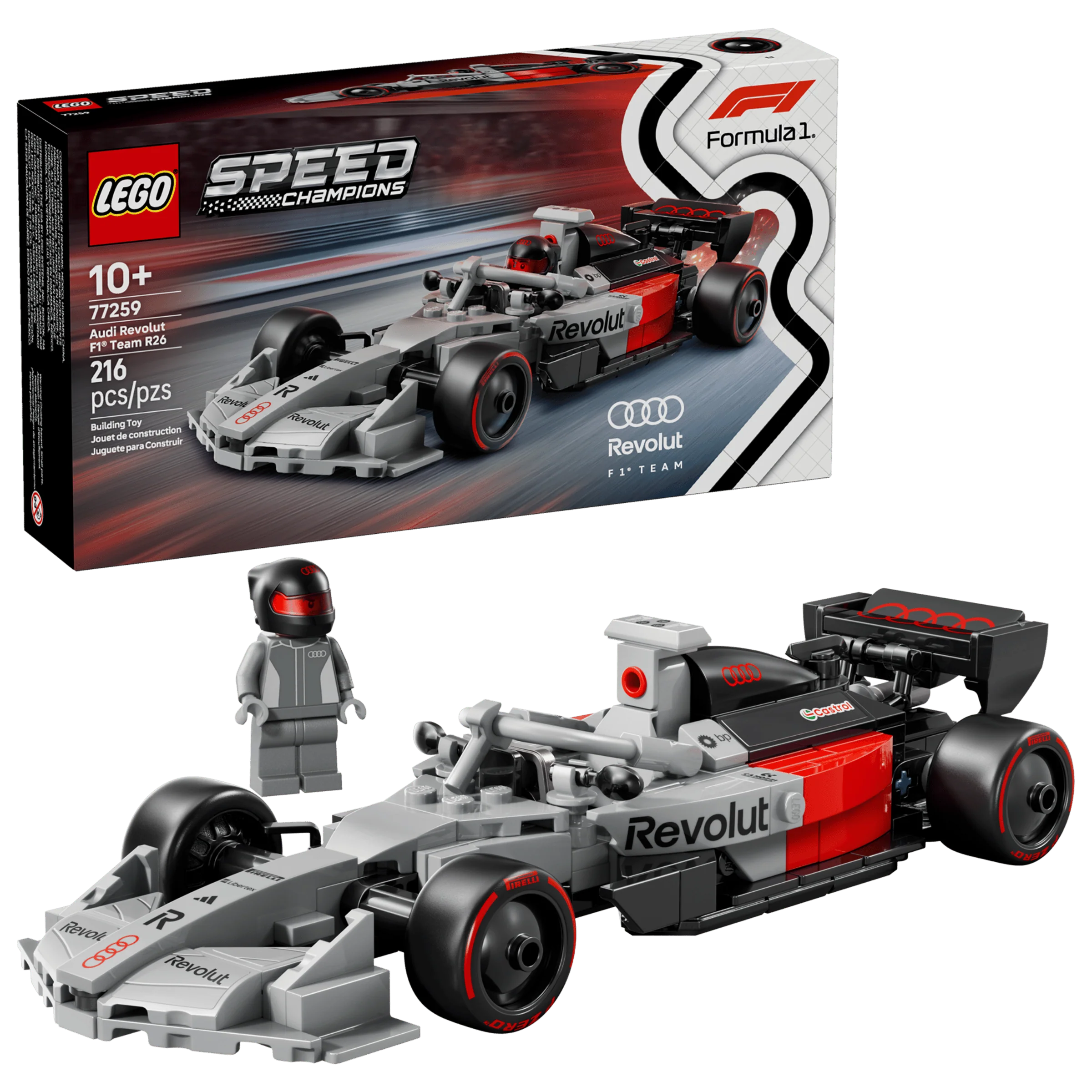LEGO 77259 Audi Revolut F1 Team R26 Race Car - Speed Champions