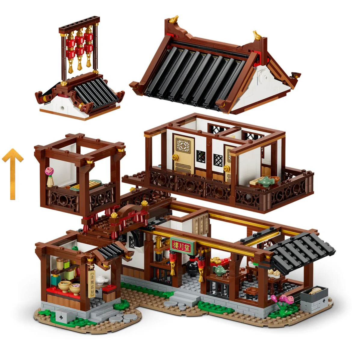 LEGO 80121 Ancient Moon-Gazing Inn - Chinese Festivals - Image 6