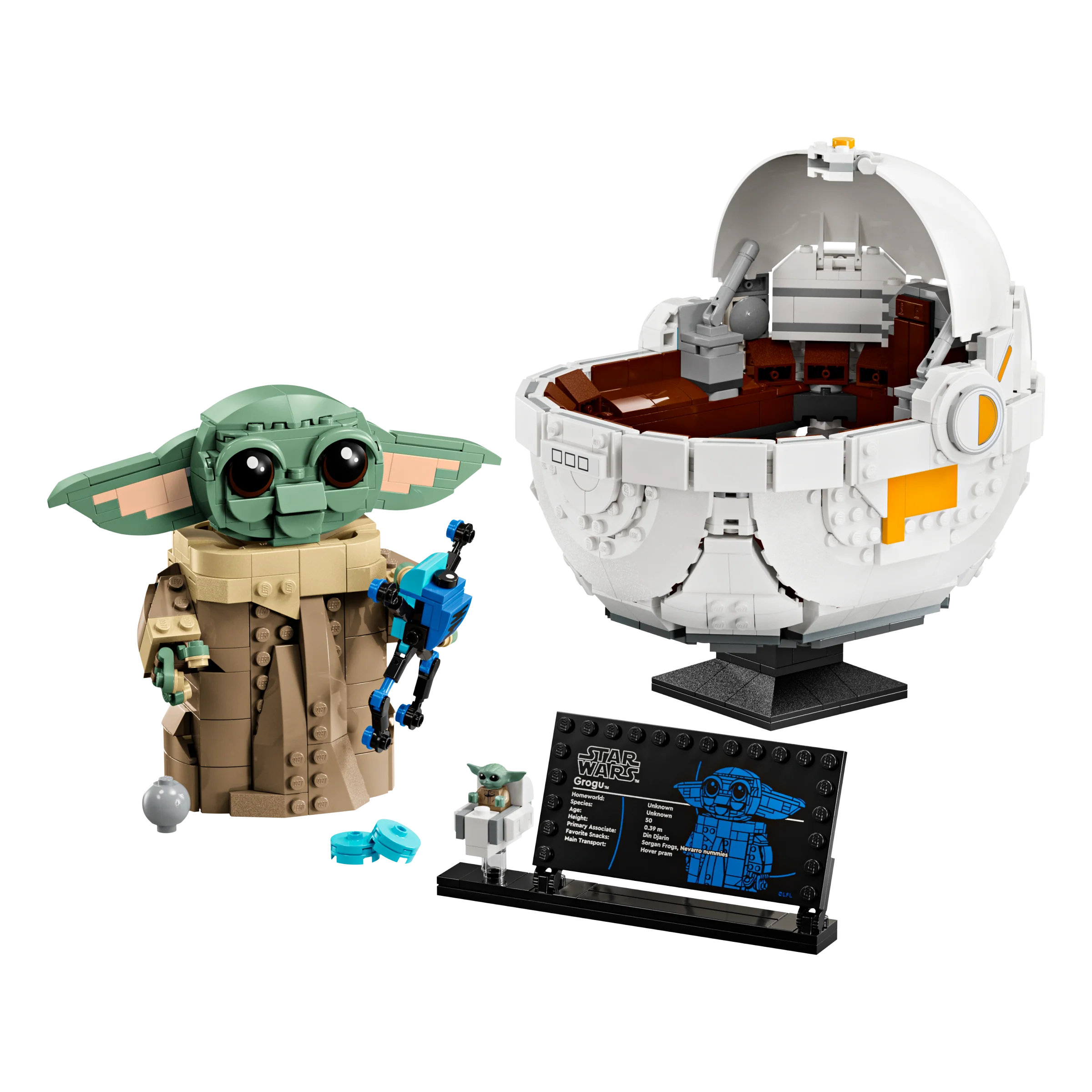 Lego Grogu with Hover Pram