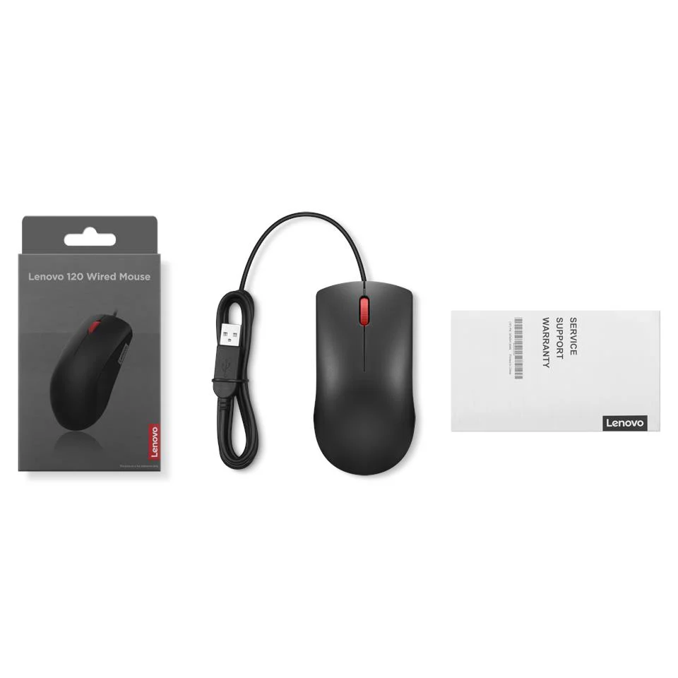 Lenovo 120 Wired Mouse - Image 7