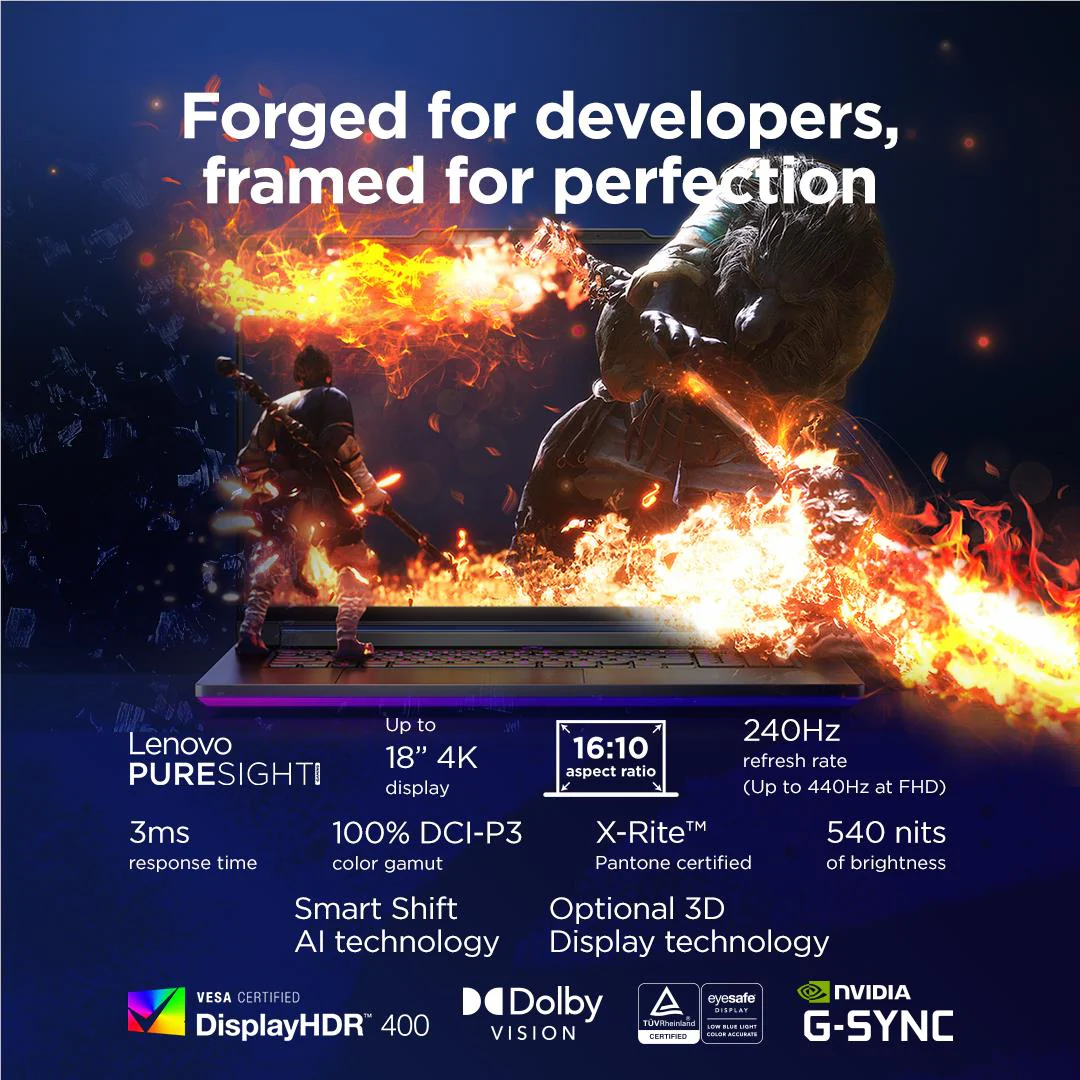 Lenovo Legion 9i 18" WQUXGA 240Hz Gaming Laptop (Intel Core Ultra 9)[GeForce RTX 5080] - Image 6