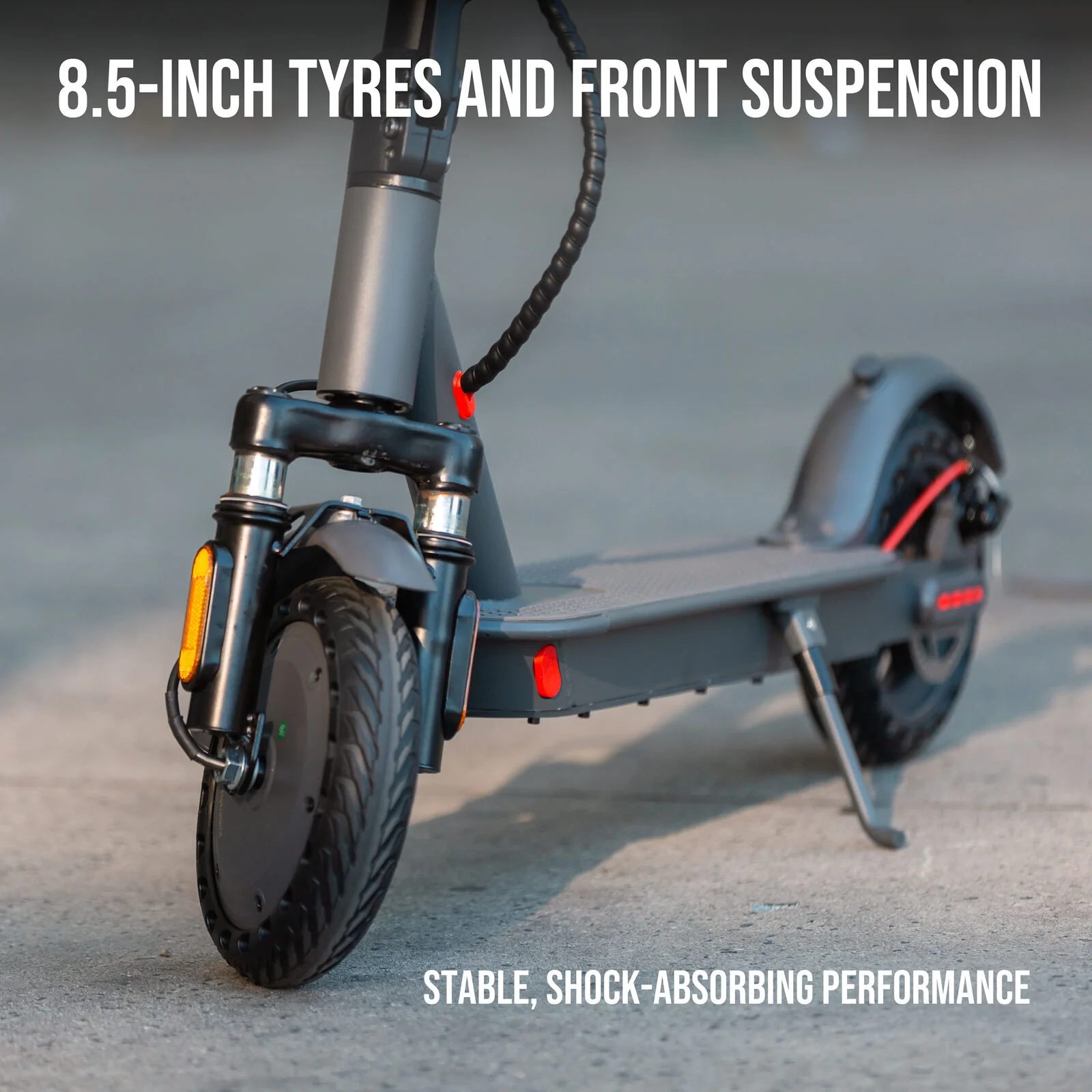 Lenoxx Electric Scooter, 350W Motor, 8.5 inch Tyres, Front Suspension, Smart App - Image 5