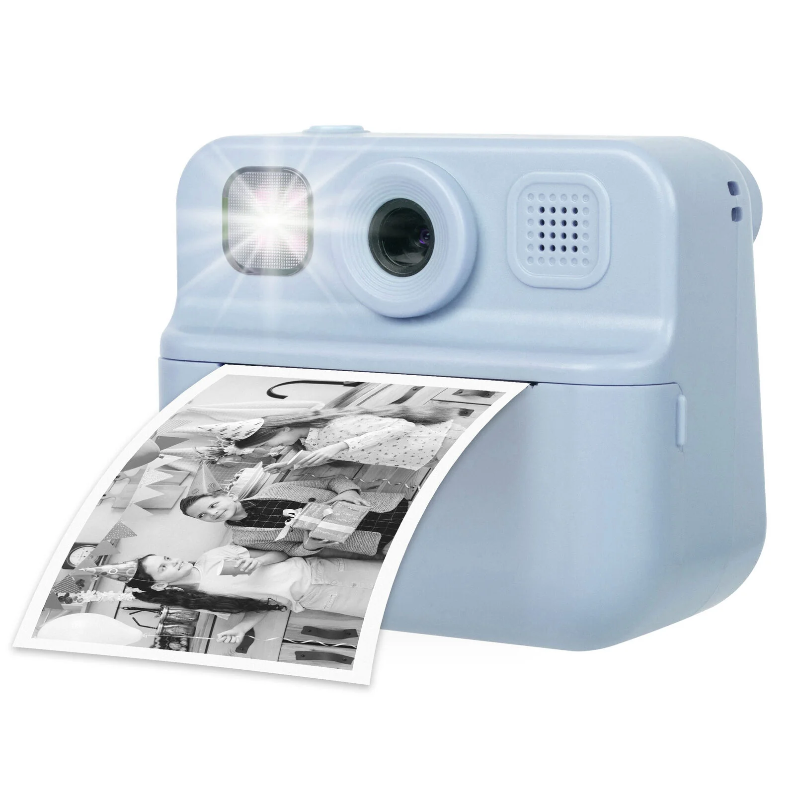 Lenoxx Kids 48MP Instant Print Camera with Dual Lens 1080P HD Video (Blue)