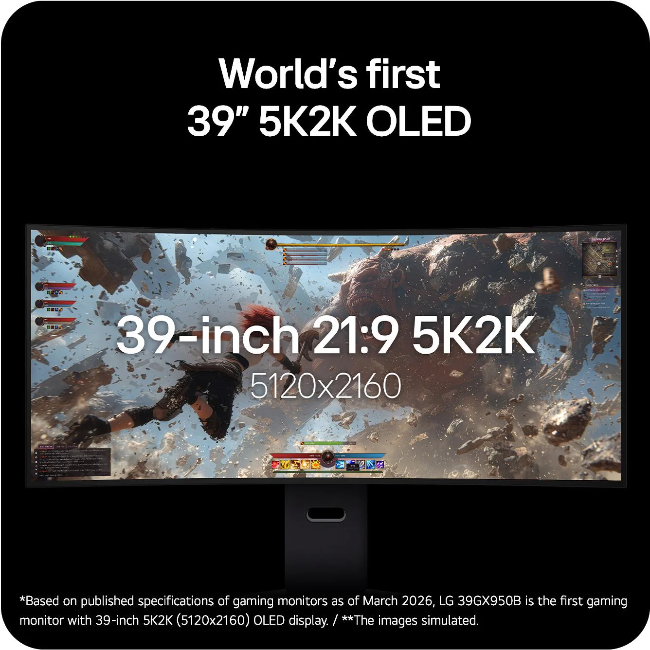LG UltraGear 39” 5K/2K Dual Mode 165Hz/330Hz OLED Gaming Monitor - Image 3