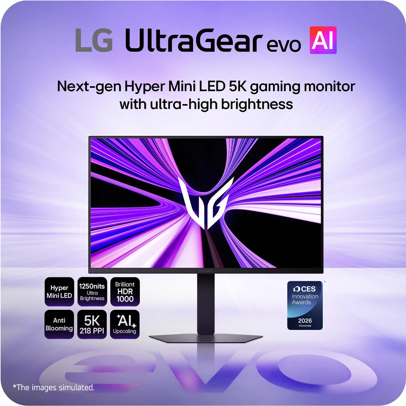 LG UltraGear Evo AI 27" Dual Mode 5K 165Hz/QHD 330Hz Mini LED Gaming Monitor - Image 2