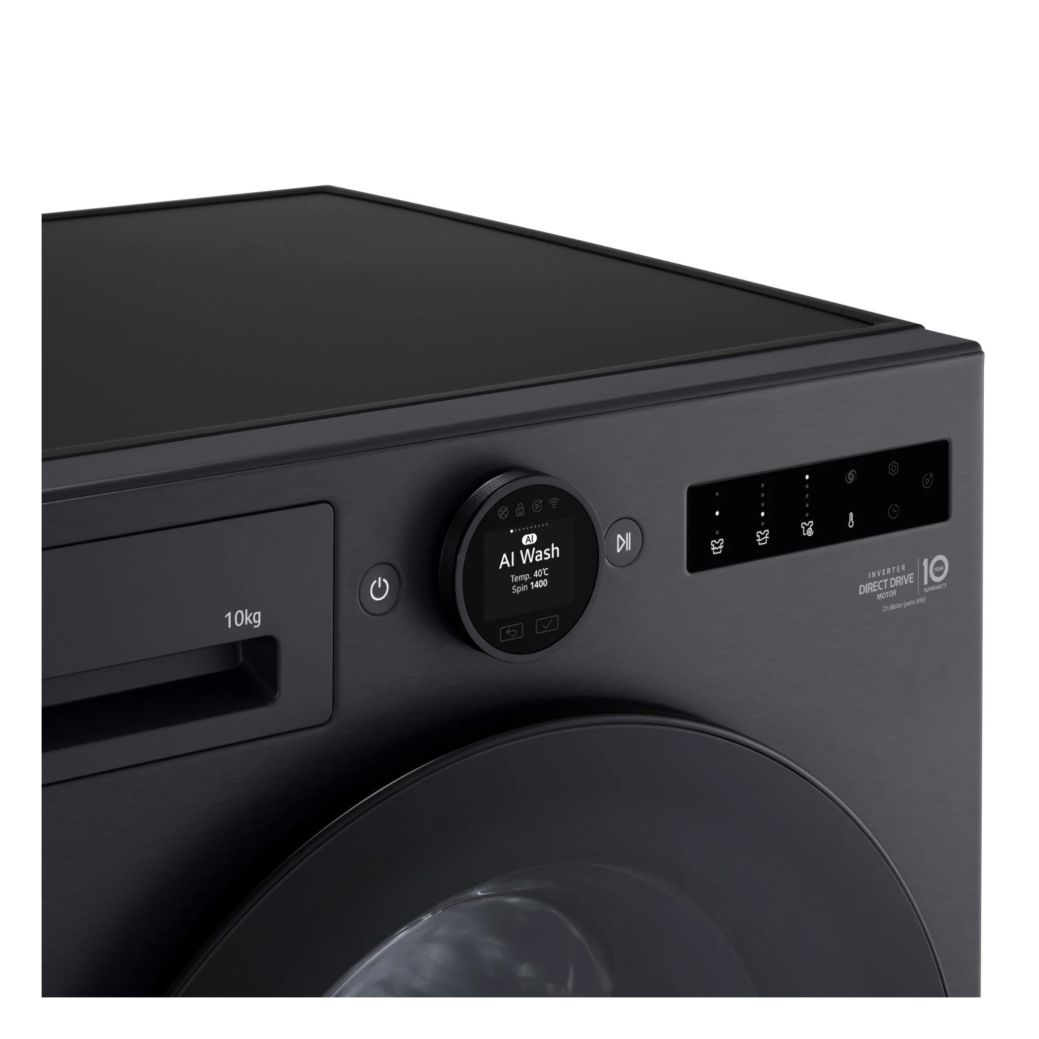 LG WX10-1410MB Series 10 AI 10kg Font Load Washing Machine (Matte Black) - Image 5