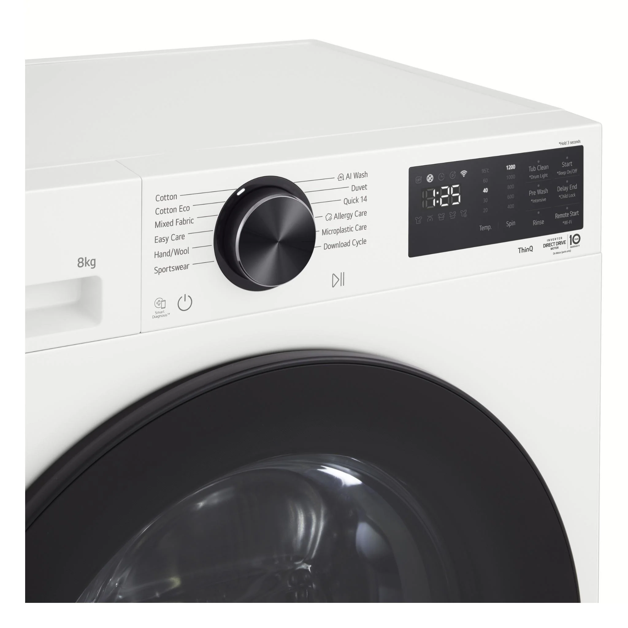 LG WX3-1208W Series 3 8kg AI Front Load Washer - Image 3