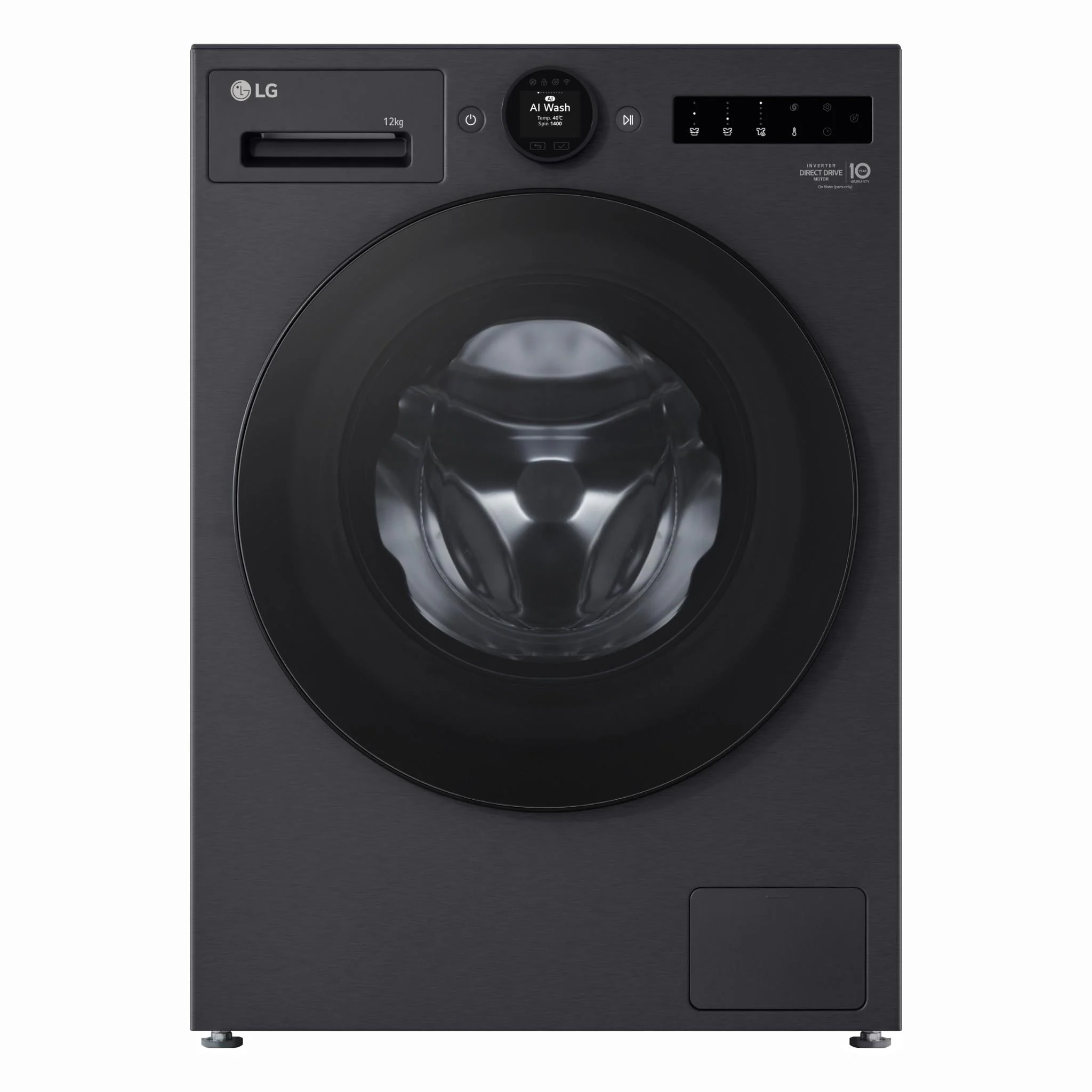 LG WX9-1412MB Series 9 12kg Front Load Washer (Matte Black)