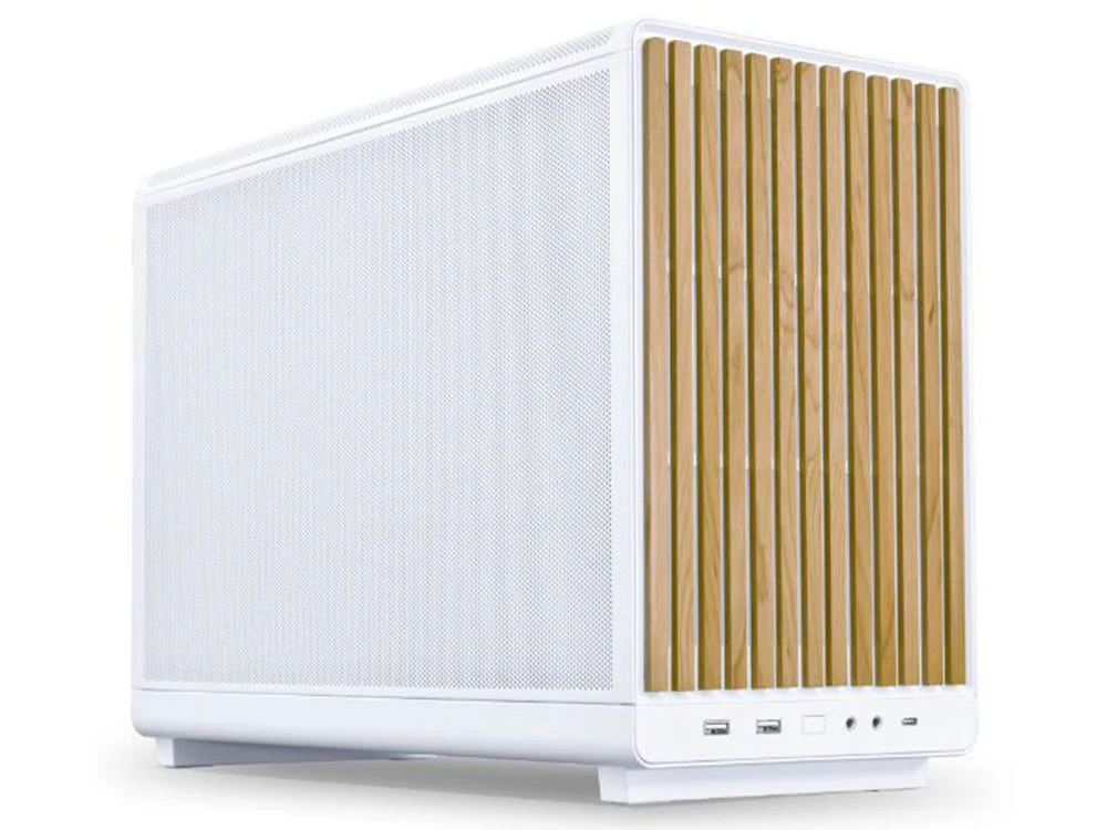 Lian Li DAN A3-mATX Micro Form Factor Micro-ATX Case - White (Wood Edition)