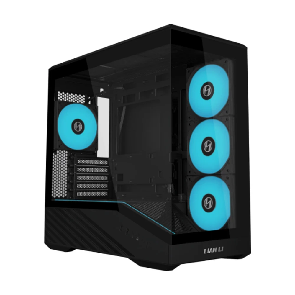 Lian Li Vector Mini V100 PC Case Tempered Glass ARGB Strip High Airflow Black - Image 2