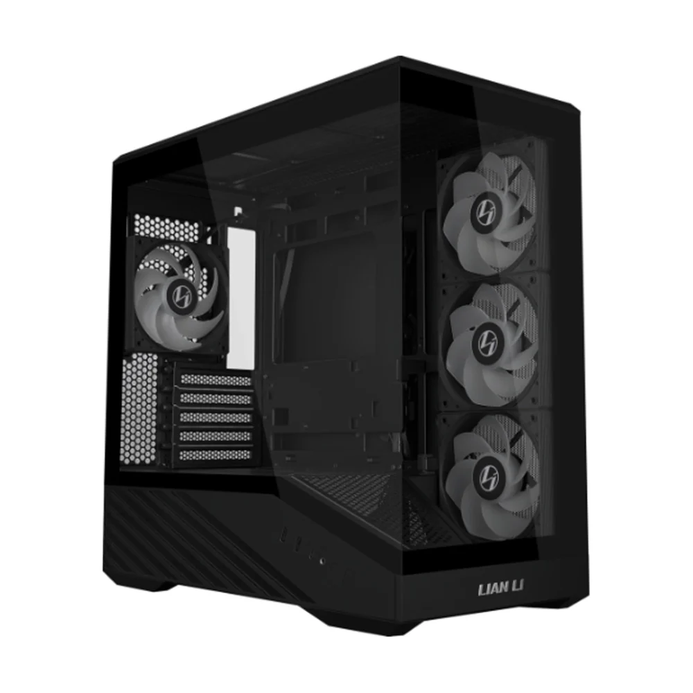 Lian Li Vector Mini V100 PC Case Tempered Glass ARGB Strip High Airflow Black - Image 3