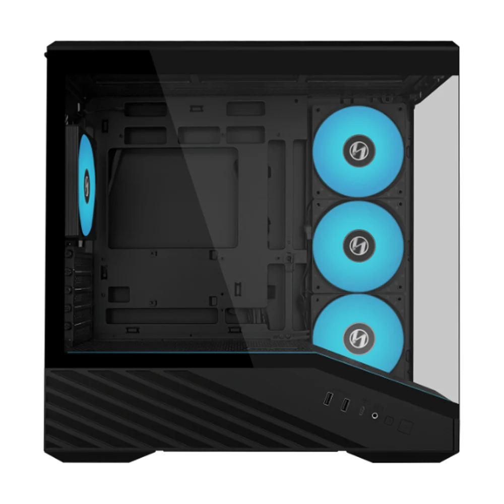 Lian Li Vector Mini V100 PC Case Tempered Glass ARGB Strip High Airflow Black - Image 5