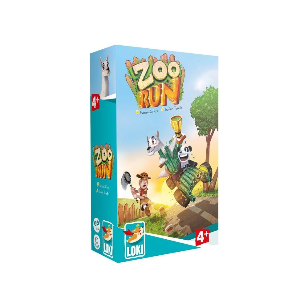 Loki Zoo Run Cooperative Card Tabletop Board Game Kids 1-5 Players Set 4y+