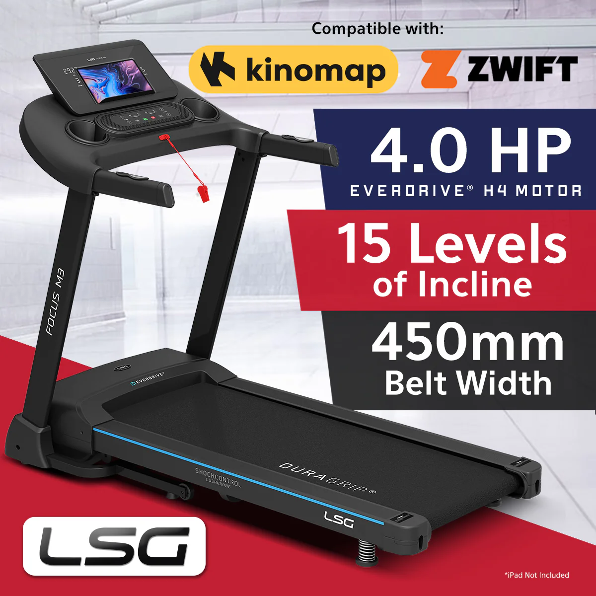LSG Fitness FOCUS M3 Treadmill - Image 2