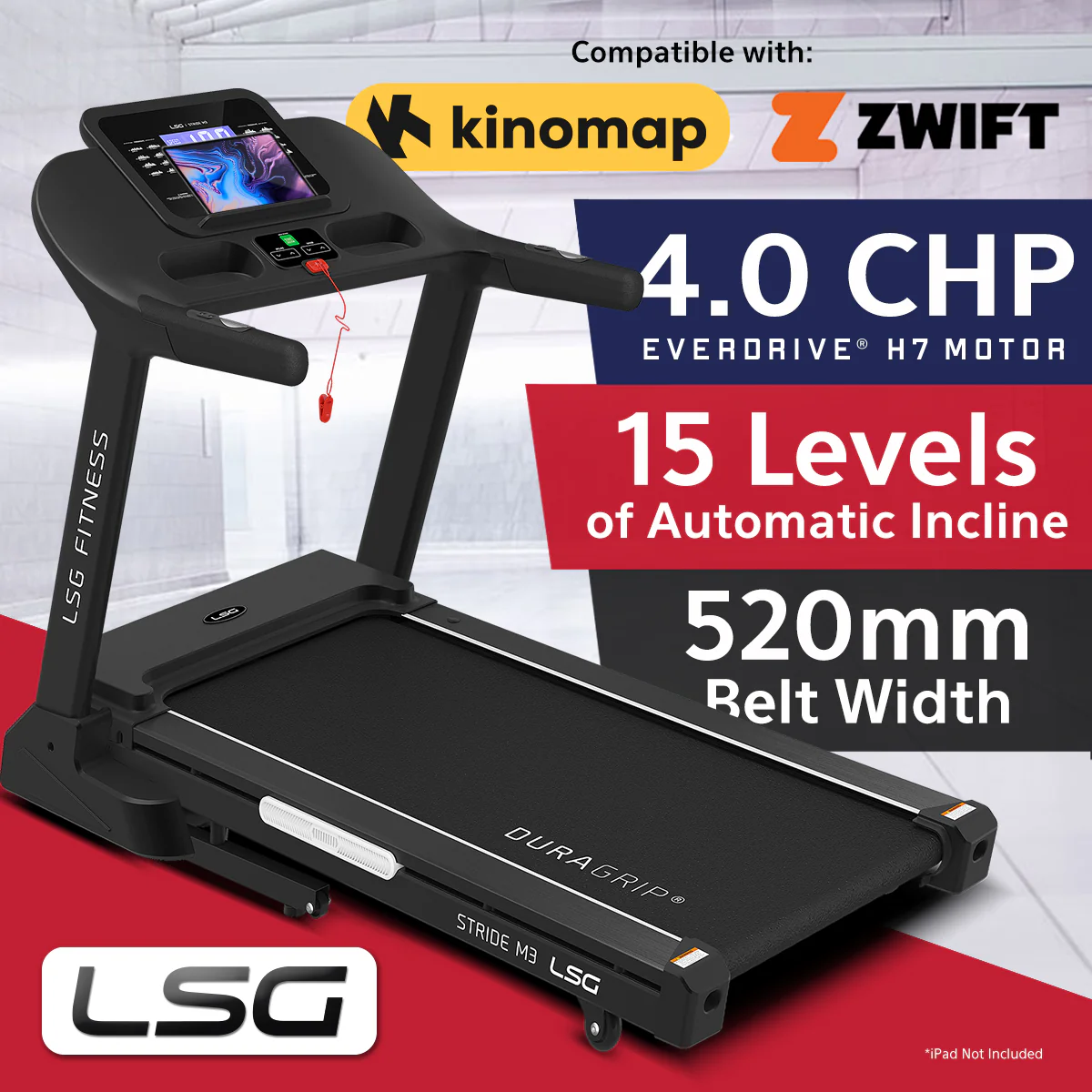 LSG Fitness Stride M3 Treadmill - Image 2