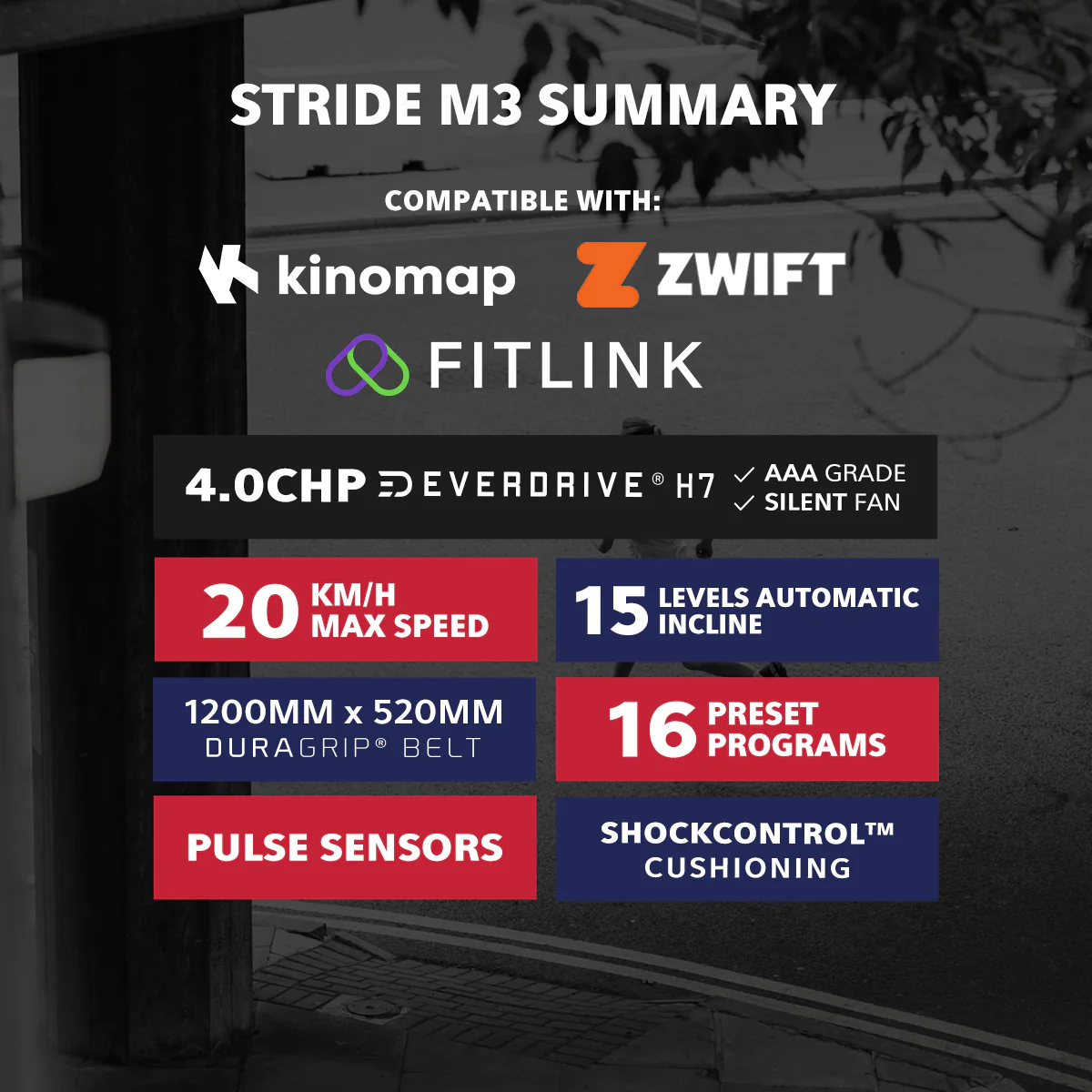 LSG Fitness Stride M3 Treadmill - Image 3