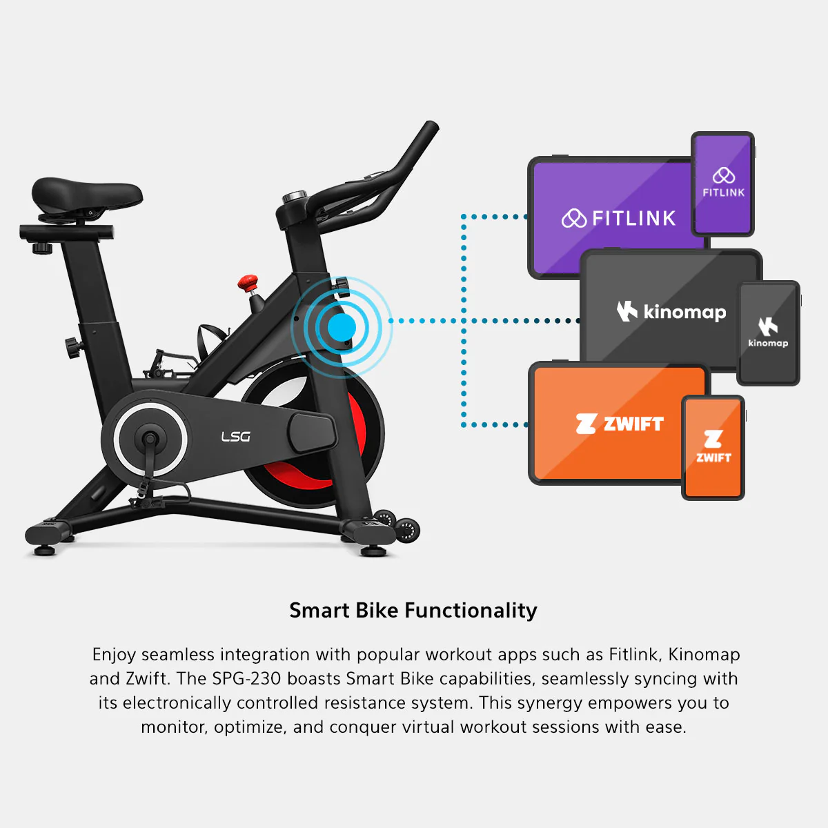 LSG SPG-230 Magnetic Spin Bike - Image 4