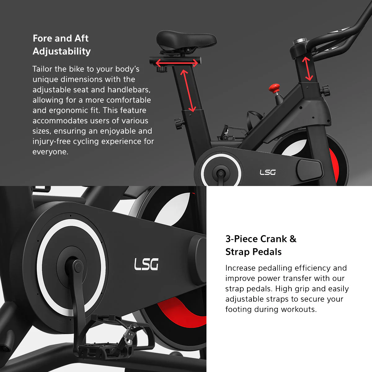 LSG SPG-230 Magnetic Spin Bike - Image 7