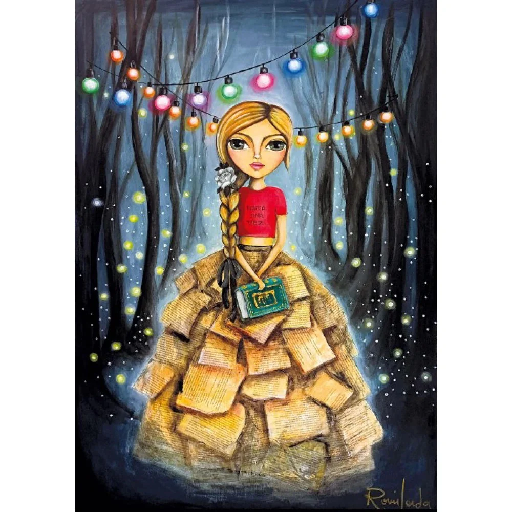 Magnolia 1000-Pieces Bookworm Girl Romi Lerda Puzzle - Image 2