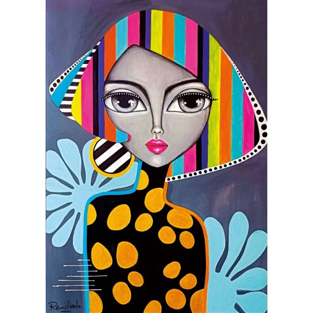 Magnolia 1000-Pieces Colorful Girl Romi Lerda Puzzle - Image 2