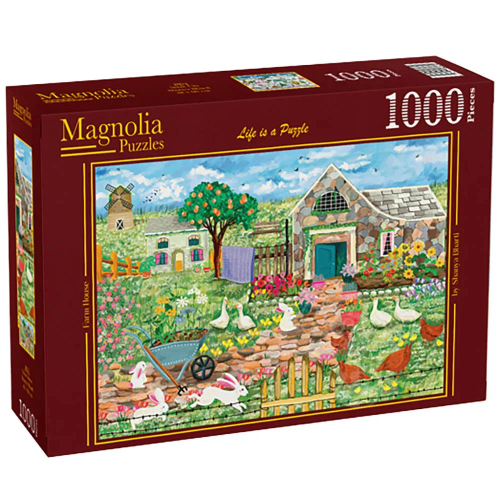 Magnolia 1000-Pieces Farm House Shanya Bharti Puzzle