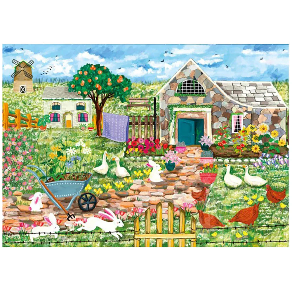 Magnolia 1000-Pieces Farm House Shanya Bharti Puzzle - Image 2