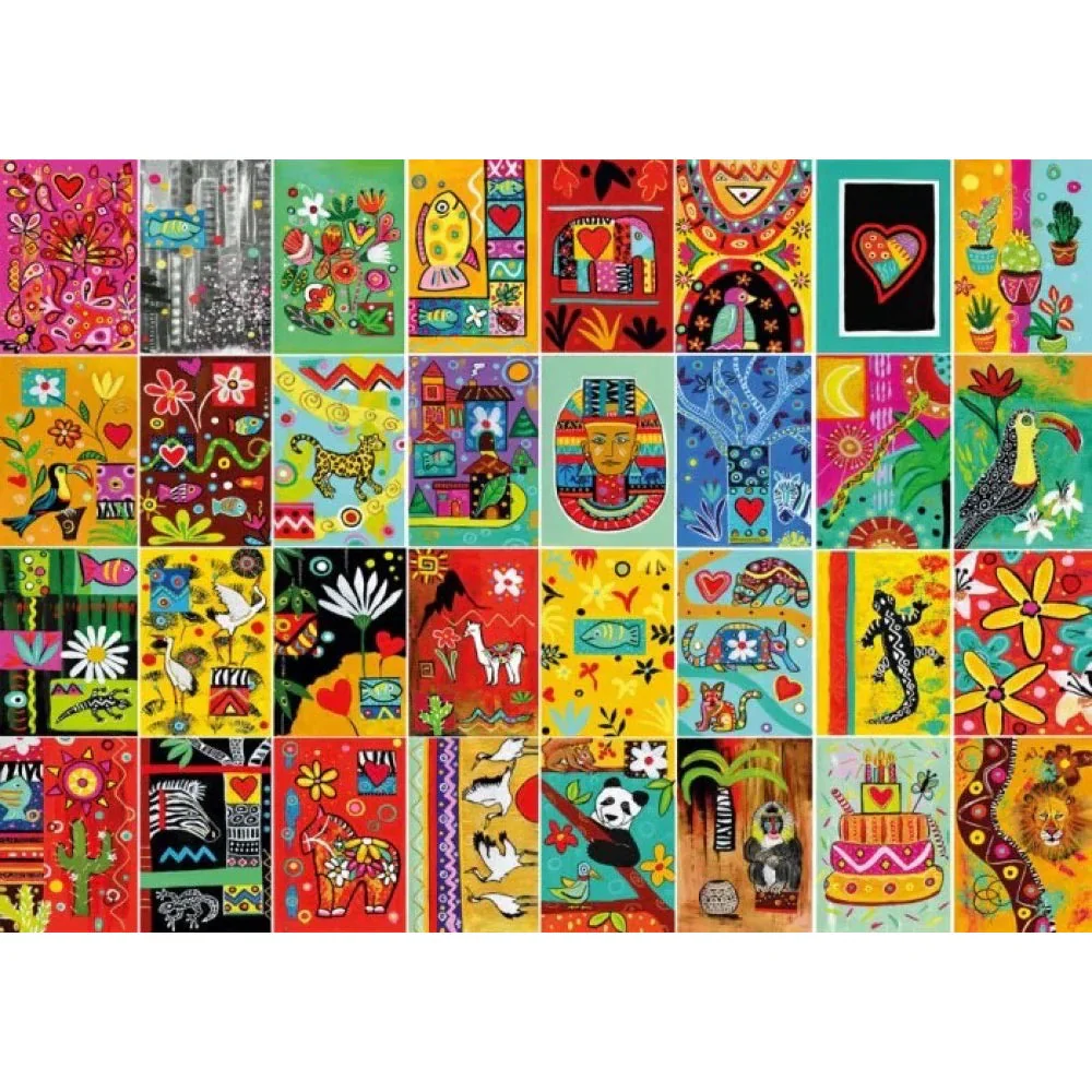 Magnolia 1000-Pieces Popart Mosaic Magali Modoux Puzzle - Image 2