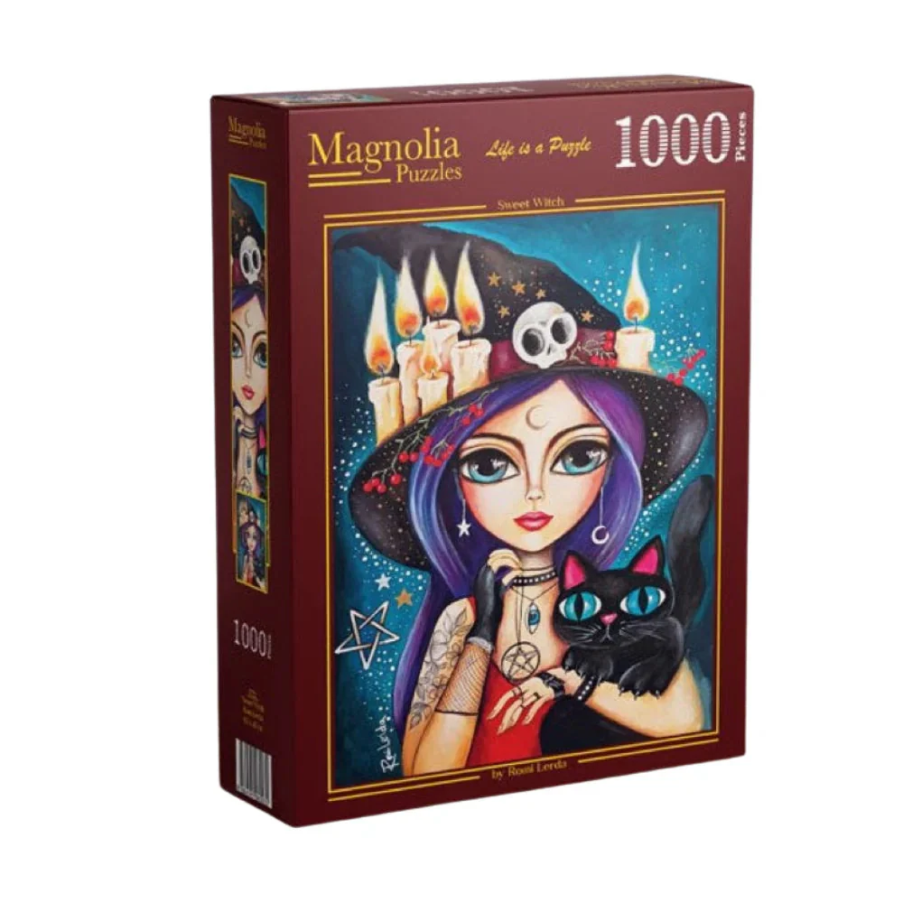 Magnolia 1000-Pieces Sweet Witch Romi Lerda Puzzle