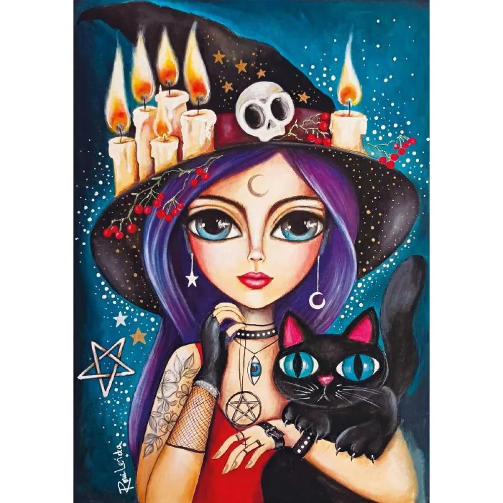 Magnolia 1000-Pieces Sweet Witch Romi Lerda Puzzle - Image 2