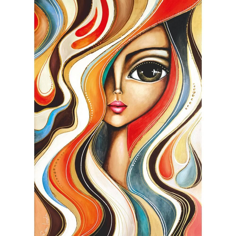 Magnolia 1000-Pieces Wavy Hair Girl Romi Lerda Puzzle - Image 2
