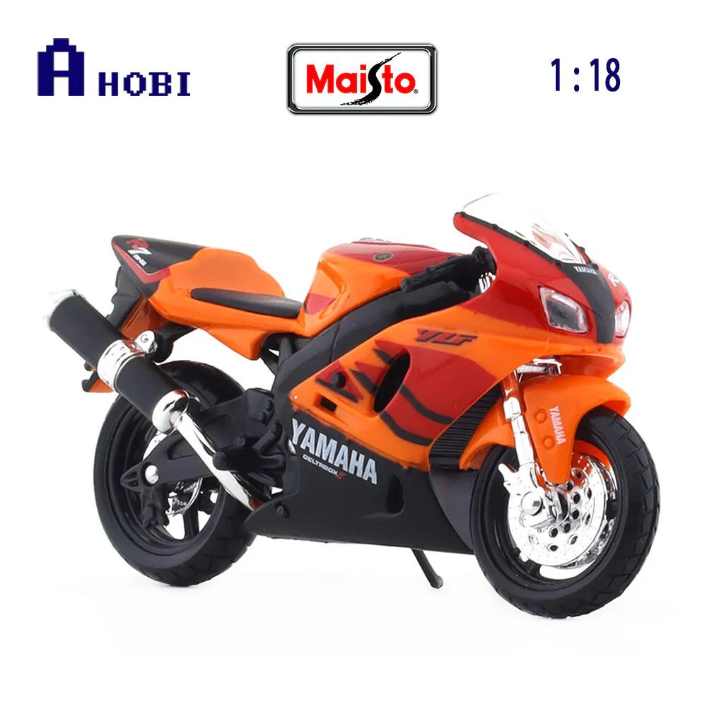 Maisto 1:18 Scale Yamaha YZF R7 OW02 Orange Black Diecast Motorcycle Model - Image 6