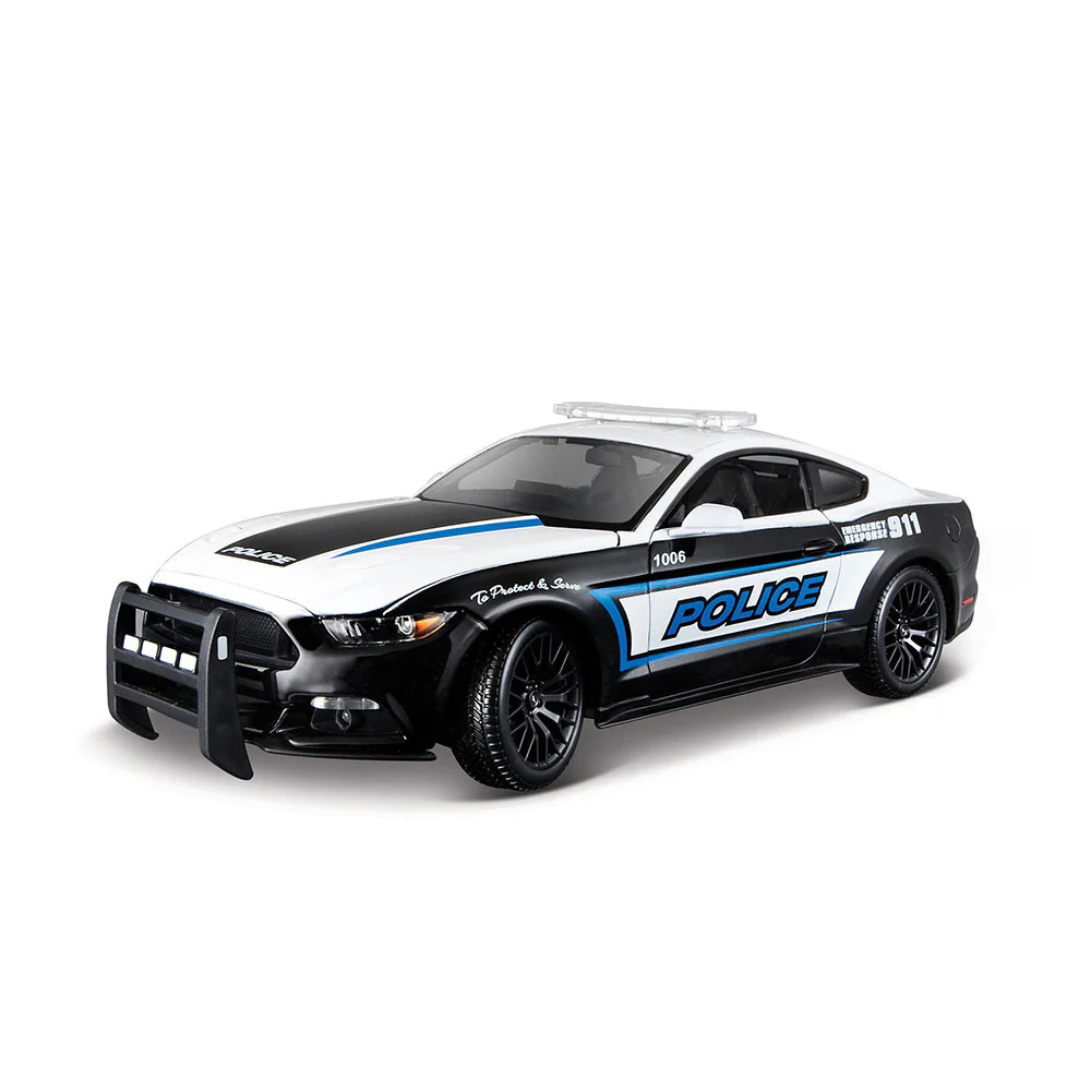 Maisto Licensed 1:18 Scale Special Edition Ford Mustang GT Police 2015 Diecast Model Car