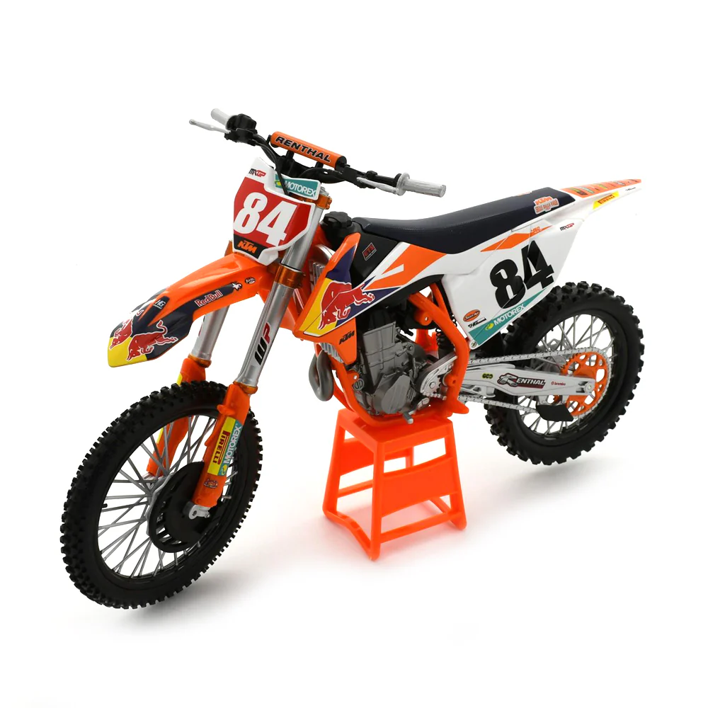 Maisto Licensed 1:6 Scale Red Bull KTM 450 SX F Factory #84 J Herling 2018 Diecast Model Bike Orange