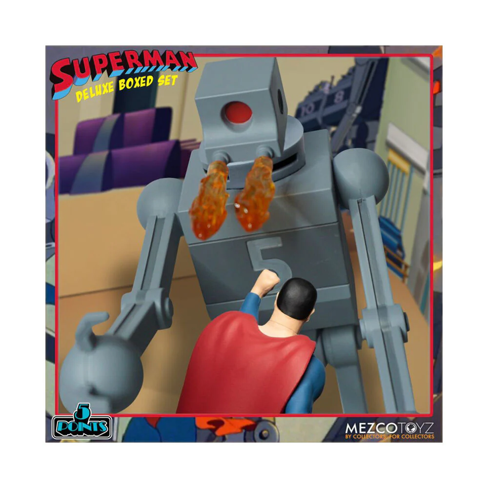 Mezco Toyz Superman The Animated Series 5 Points Action Figure Deluxe Box Set - Image 4