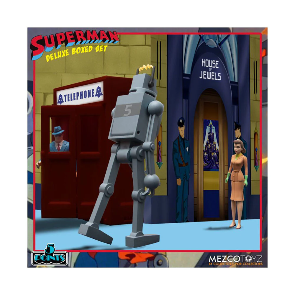 Mezco Toyz Superman The Animated Series 5 Points Action Figure Deluxe Box Set - Image 7