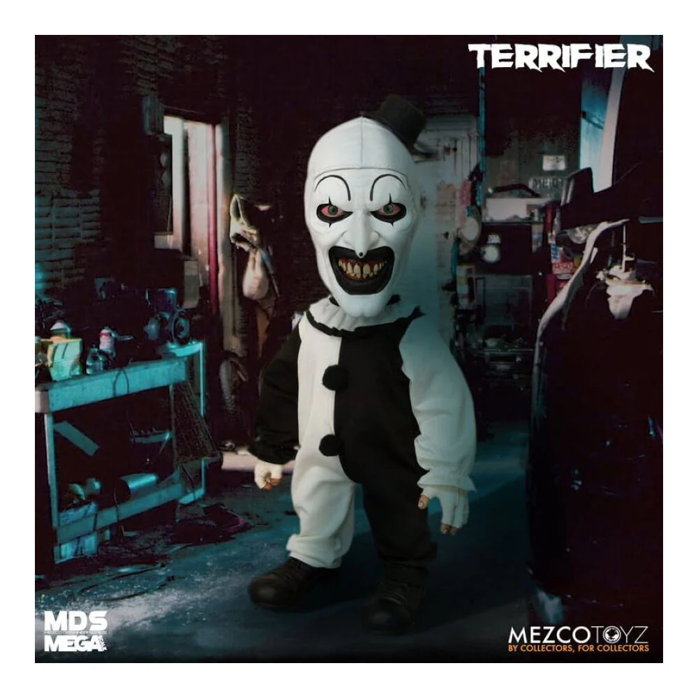 Mezco Toyz Terrifier Art The Clown Talking Display Mega Figure Horror Toy 38cm - Image 5
