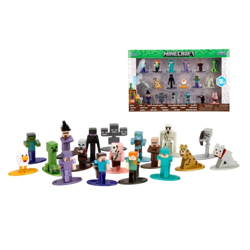 Minecraft Wave 12 Nano Hero MetalFig Kids/Adult Collectable Figure Toy 18-Pieces