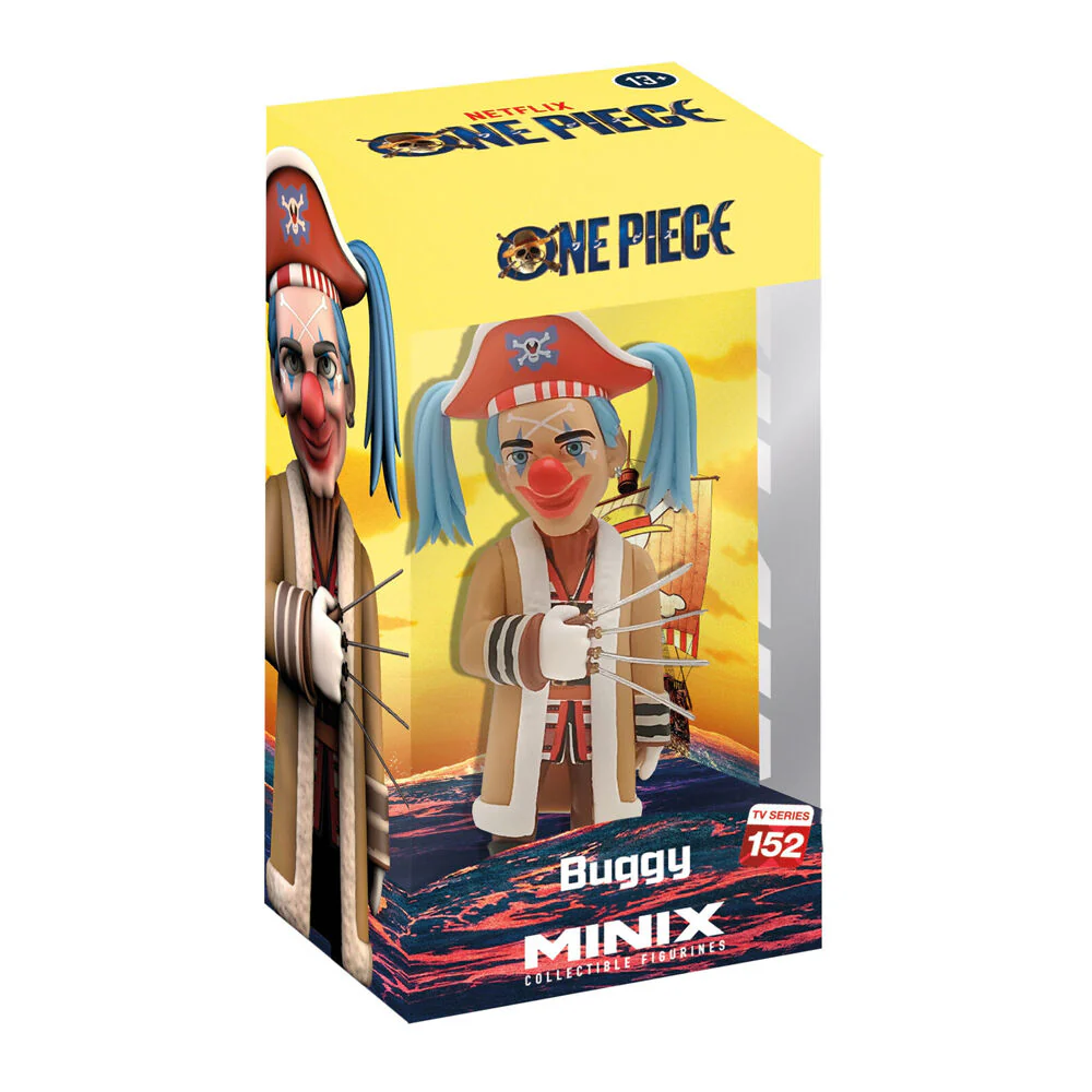 MINIX One Piece Buggy #152 Anime/Manga Action Figure Collectible Toy 12cm