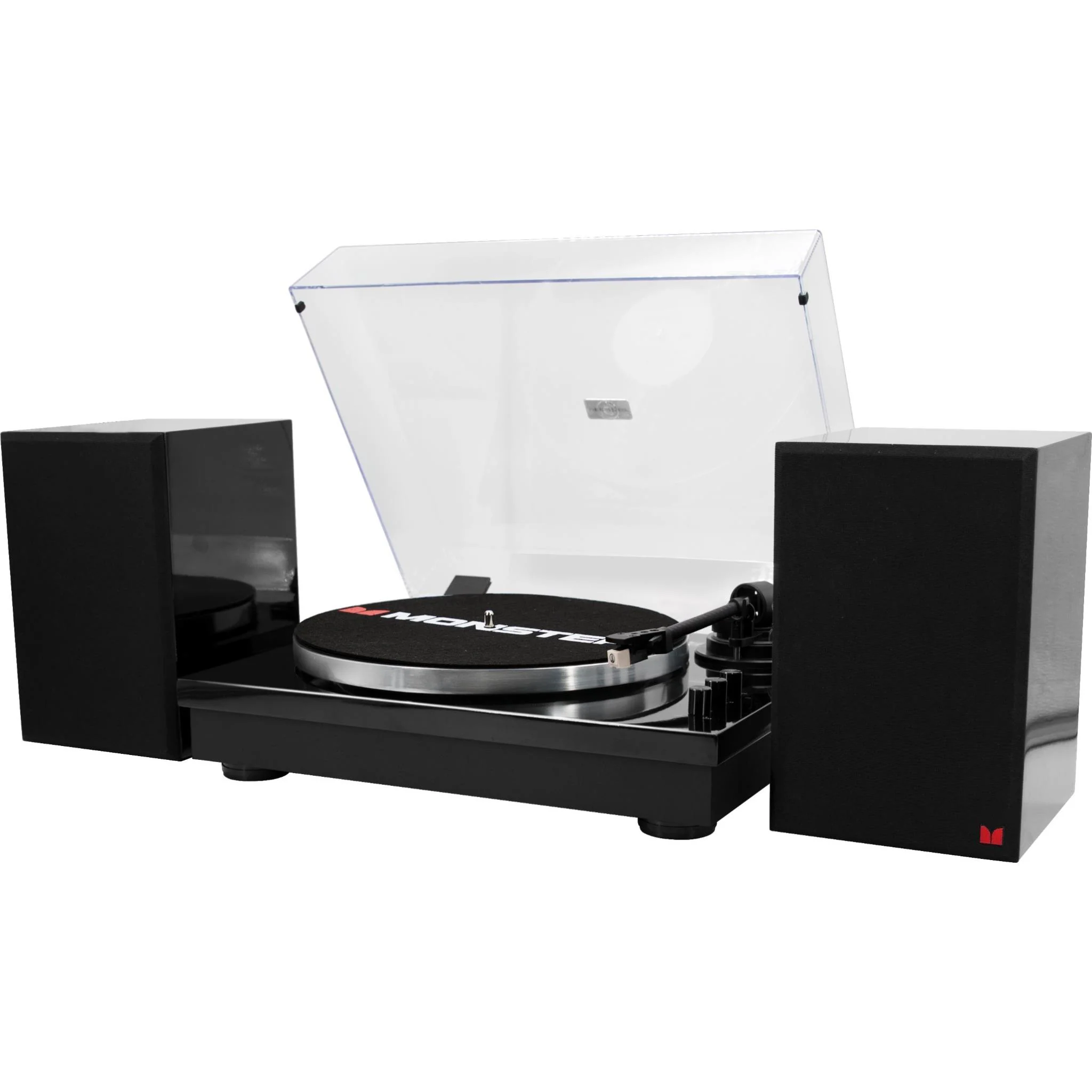 Monster MT-TT03 HIFI Bluetooth 5.0 Turntable with 2 Speakers - Image 2