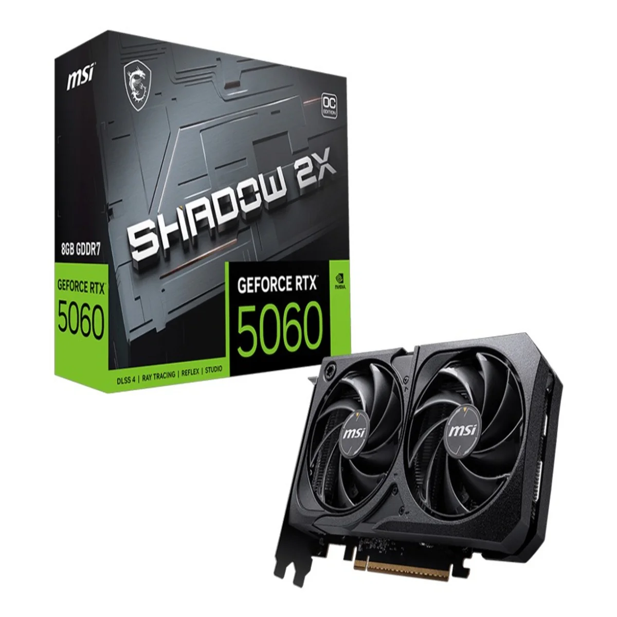 MSI GeForce RTX 5060 8G Shadow 2X OC Graphics Card