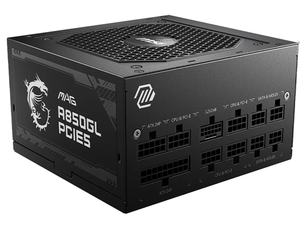 MSI MAG A850GL PCIE5 850W 80+ Gold ATX 3.0 Power Supply