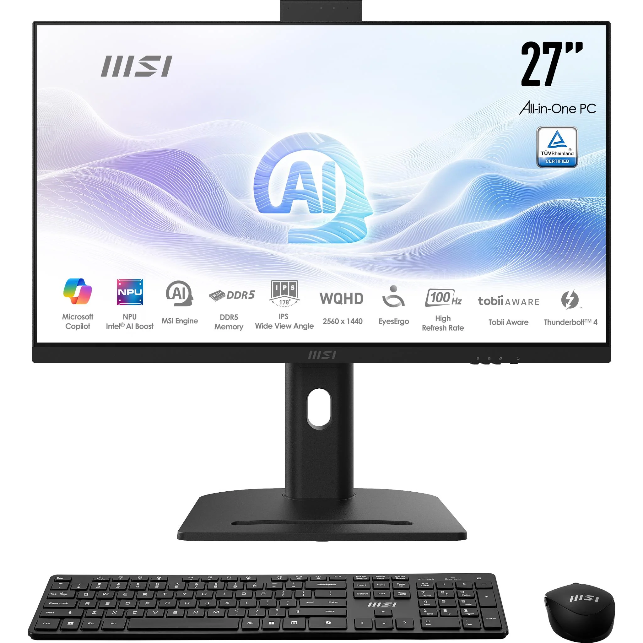 MSI Modern AM273QP 27" WQHD All-in-One AI PC (Intel Core Ultra 7 - 155H)[3TB]