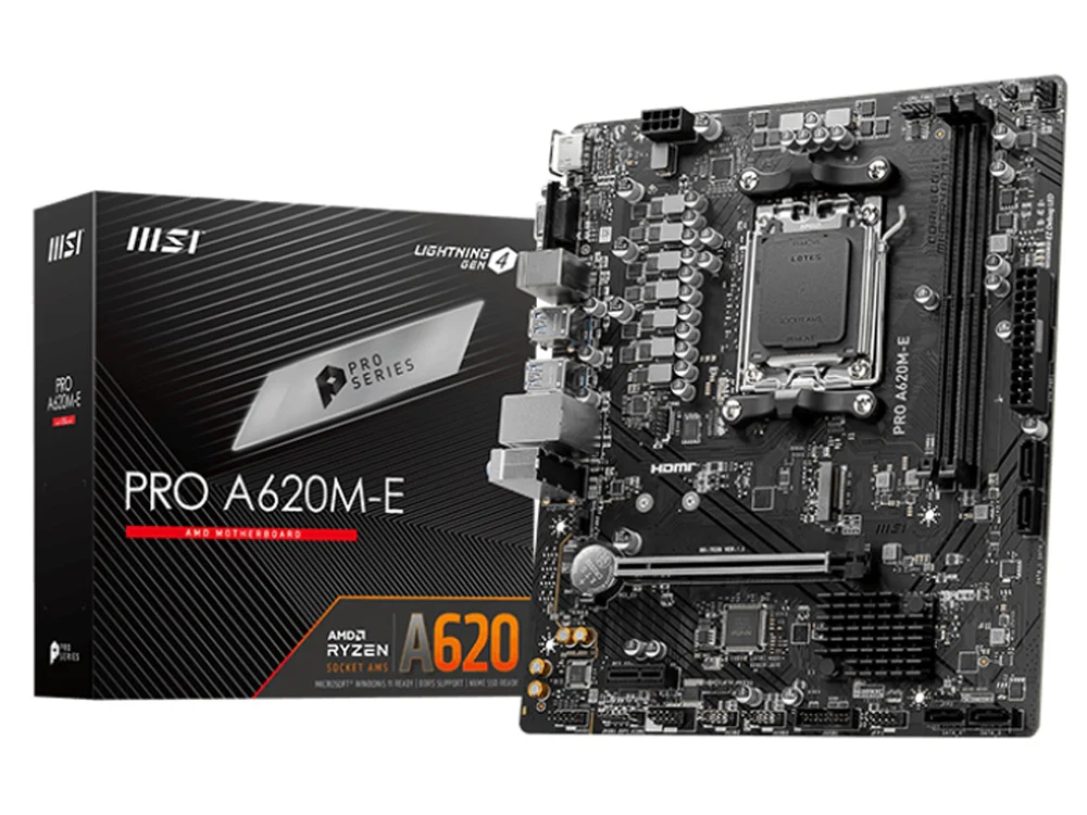 MSI PRO A620M-E AM5 mATX Motherboard (PRO A620M-E) - Image 2