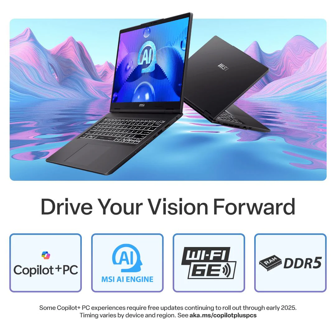 MSI Venture A14 AI+ 14" 2.8K OLED 120Hz Next-Level Laptop (Ryzen AI 5) [512GB] - Image 5