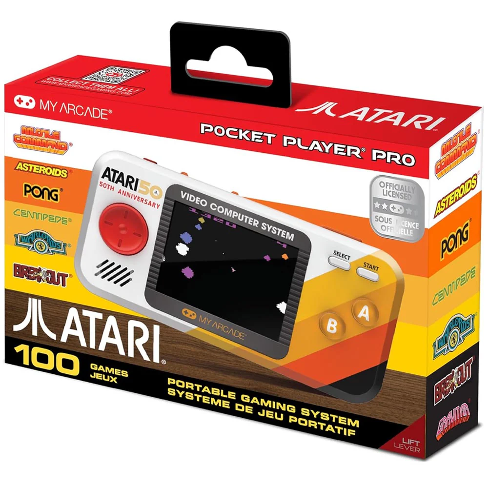 My Arcade Pocket Arcade Player PRO - Atari 100 Games in 1