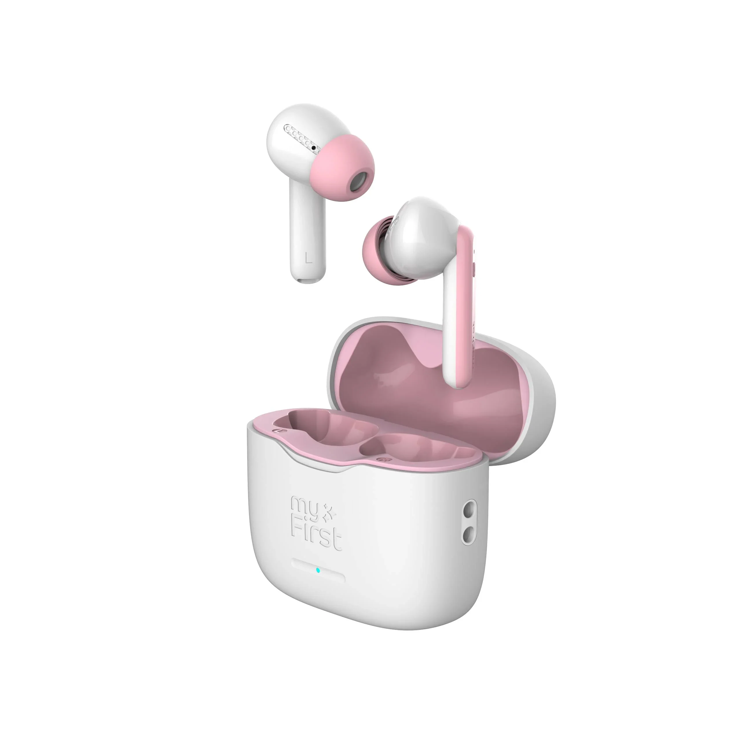 myFirst CareBuds Kids TWS Earbuds (White Pink) - Image 2